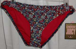 NEW Juicy Couture Floral Bikini Bottoms X Large  