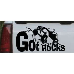 Got Rocks Off Road Car Window Wall Laptop Decal Sticker    Black 14in 