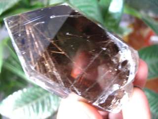 TOP RARE NATURAL Hair RUTILATED quartz crystal point  