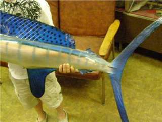 XL Blue MARLIN Tail Walk Fish MOUNT Taxidermy Replica  