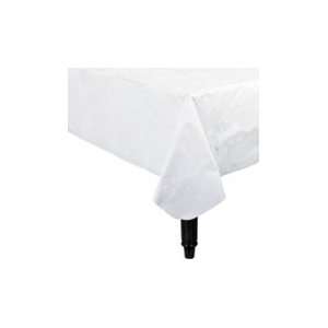 com Plastic Rectangular Reusable Table Cover 54x108 (3pcs)   White 