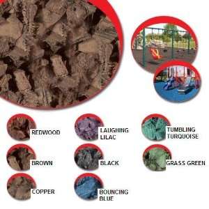  Rubber Mulch for Playgrounds, 1 Pallet   Brown EnduraSafe 