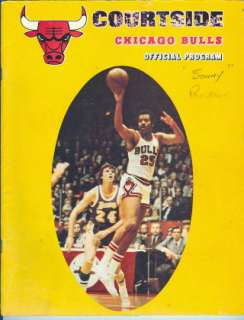 1973 74 Bulls vs Omaha Kings Program Chet Walker Cover  