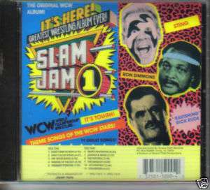 WCW SLAM JAM WRESTLING THEMES CD WWE WWF NEW RARE  