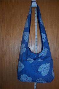 Large Tropical Leaf Design Fabric Tie HoboBag U154  