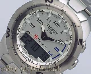TISSOT T TOUCH EXPERT COMPASS/ALTI/THERMOMETER SAPPHIRE CRYSTAL MENS 