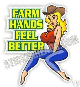 Farm Hands Feel Better   IH tractor sticker decal  