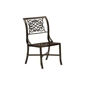   Side Patio Dining Chair Textured Shell Finish Patio, Lawn & Garden
