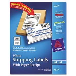  AVE5327   Shipping Labels with Paper Receipt Office 