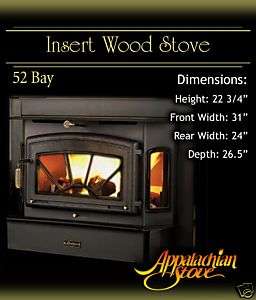 Appalachian 52 Bay INSERT Wood Stove Fireplace TRIM KIT  