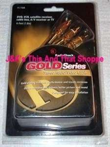 RadioShack Gold Series Stereo Audio/Video Cable   6ft.  