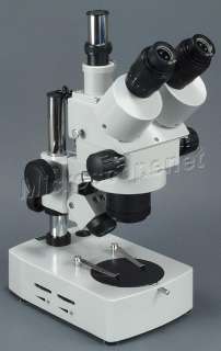 Zoom 3.5x~45x Trinocular Stereo Microscope w USB Camera  