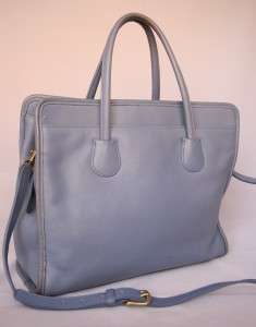 COACH Lg *Blue* Leather BUSINESS TOTE Bag 7302, Made in U.S.  