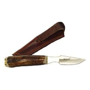  2 3/4 Inch Skinning Knife with Stag Horn Handle Sports 