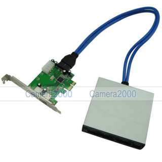 PCI E To USB 3.0 Adapter Card + 20pins 3.5 USB 3.0 Front Panel Cards 