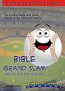 Bible Grand Slam™ V3 Software CD ROM Bible Baseball NEW  