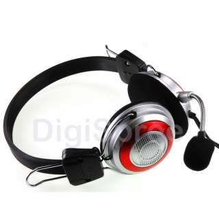 For Computer PC Skype VoIP Gaming Headset Headphone Mic  