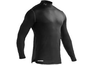 Under Armour Mens Cold Gear Fitted Long Sleeve Mock Black 884961578613 
