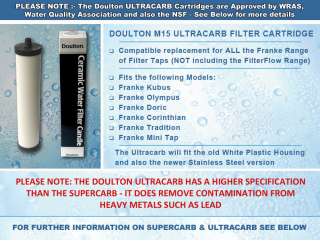 Ultracarb Filter Cartridges for Franke Triflow FRX02  
