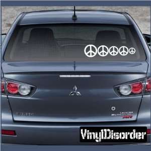   Decal Set Peace Sign Stick People Car or Wall Vinyl Decal Stickers