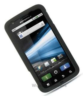 BLACK Hard Cover Case Motorola Atrix 4G Phone Accessory  