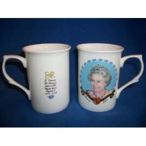 Queen Elizabeth II Diamond Jubilee China Mug 1952 2012  