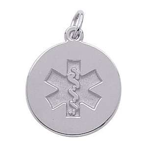    Rembrandt Charms Medical Symbol Charm, Sterling Silver Jewelry