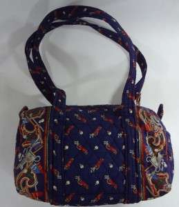   VERA BRADLEY womens BLUE GOLF PRINT handbag womens purse bag  