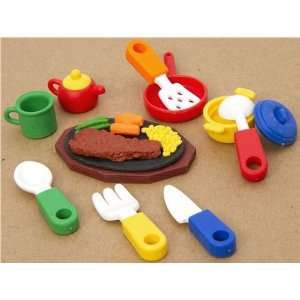  Iwako erasers kitchenware 10 pieces rubber set Toys 