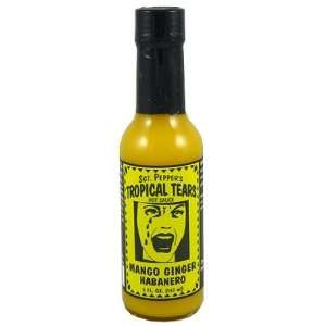  Sgt. Peppers Tropical Tears Mango Ginger Hot Sauce, 5oz 