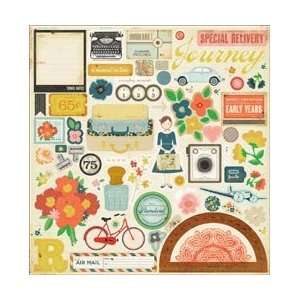  Crate Paper Story Teller Chipboard Accents Stickers 12X12 
