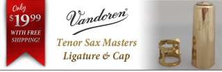 Vandoren Tenor Saxophone Masters Ligature & Cap NEW  