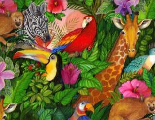 JUNGLE PARADISE GIFT WRAPPING PAPER  Large 6 Sheet  