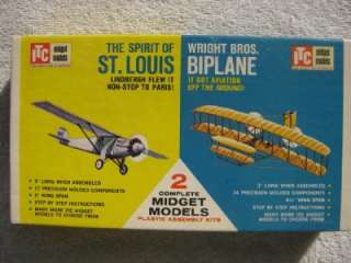 Spirit of St. Louis Wright Bros. Biplane Midget models  
