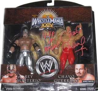 WWE CHAVO GUERRERO SIGNED ACTION FIGURE WITH PIC PROOF  