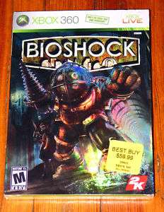 NEW SEALED BioShock Xbox 360 ORIGINAL +slipcover non PH  