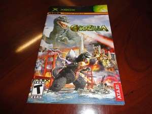 Original Xbox Game Instruction Manual   Godzilla Save The Earth  