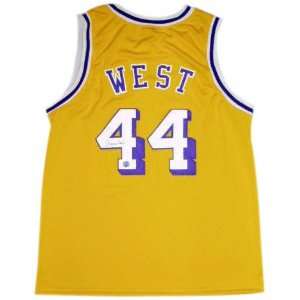    Jerry West Autographed Gold Custom Jersey
