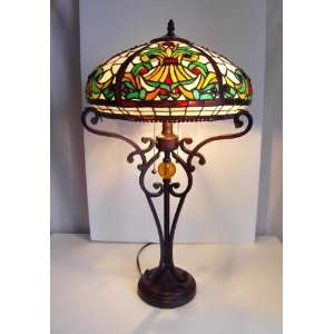  Tiffany Style Baroque Table Lamp 16 Shade