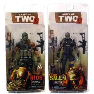   NECA Army of Two Set of Both Action Figures Salem & Rios Toys & Games