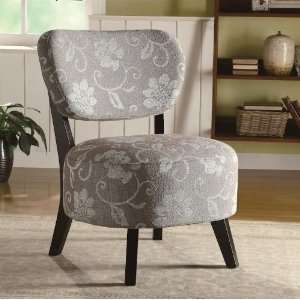  Ultra Modern Round Accent Chair With Solid Wood Dark Brown 