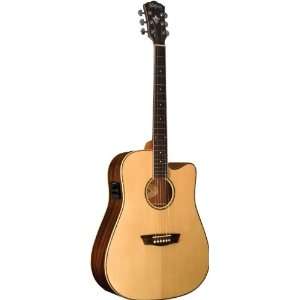  Washburn WD26SCE Dreadnought Cutaway Acoustic Electric Guitar 