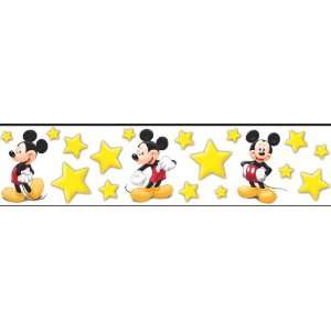   Oh Boy Mickey Mouse White Prepasted Wall Border