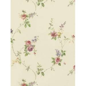  Winding Roses Wallpaper in Floral Prints