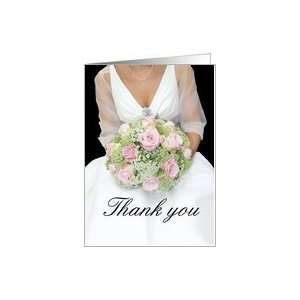  Wedding Thank you card   bride and bouquet Card Health 