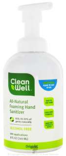 CleanWell   All Natural Foaming Hand Sanitizer Alcohol Free Original 