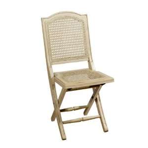  Hillsdale Marseille Weathered White Folding Chair