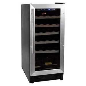  Wine Refrigerator   Stainless Steel Trim   Right Hinge Kitchen