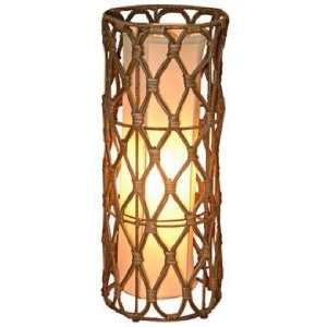  Bethany Wicker Wrapped Iron 20 High Table Lamp